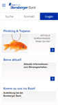 Mobile Screenshot of bensbergerbank.de